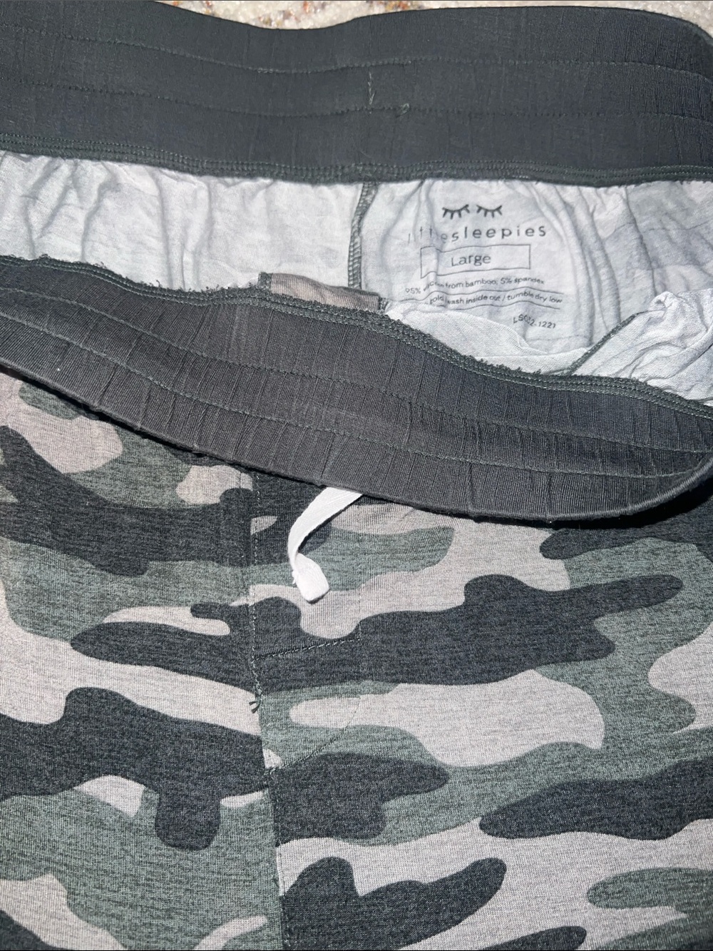 Little Sleepies Men’s Gray Camo Sweatpants sleep pants